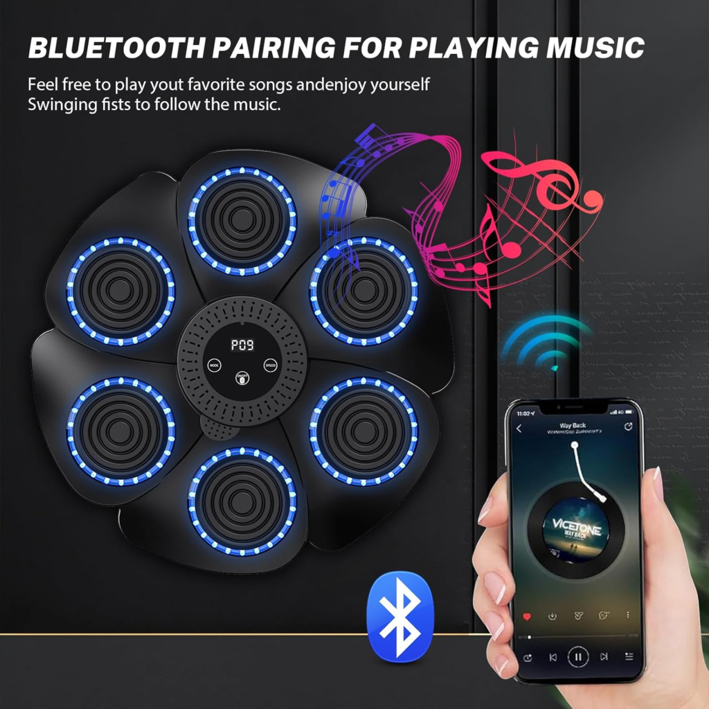 máquina de entrenamiento de boxeo con música