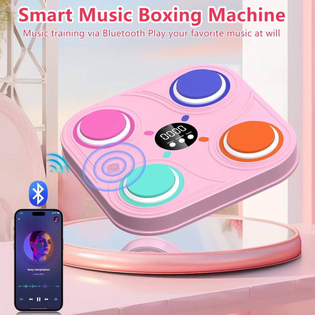 máquina de boxeo musical entrenamiento inteligente bluetooth para niños (1)