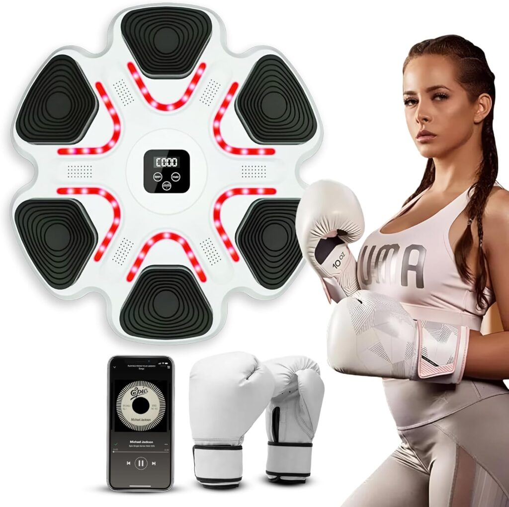 Arcanix 2 Màquina musical de boxeo Arcanix junto a una boxeadora